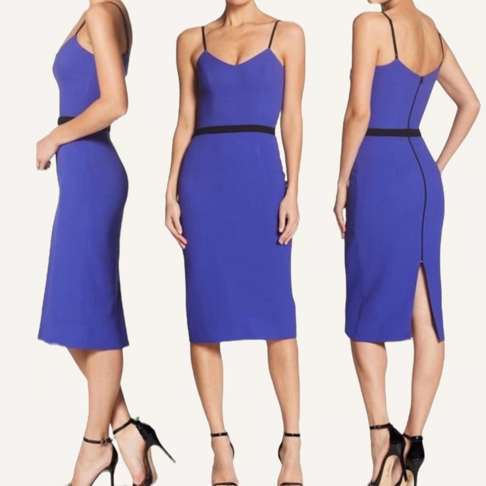 Dress the Population Blue Midi Dress